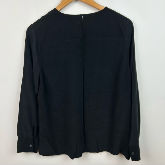 Everlane Black Silk Long Sleeve Size 14 - Picture 6 of 9